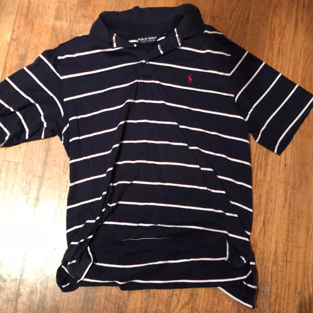 Striped polo shirt
